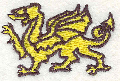 Embroidery Design: Dragon C<br>1.49"Hx2.28"W