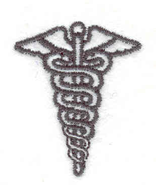 Embroidery Design: Medical Symbol<br> 1.53w X 1.25h