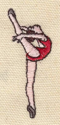 Embroidery Design: Ballet dancer<br> 0.89w X 2.25h
