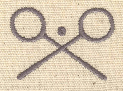 Embroidery Design: Badminton<br> 2.13w X 1.50h
