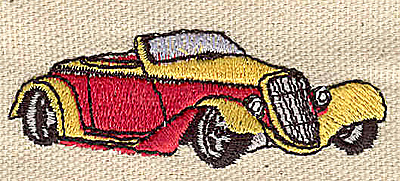 Embroidery Design: Roadster<br> 2.48w X 0.19h