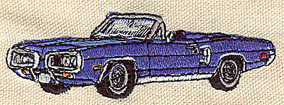 Embroidery Design: Convertible <br> 3.57w X 1.16h