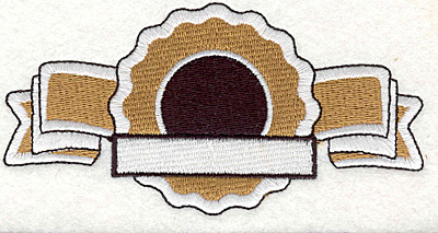 Embroidery Design: Banner 3<br>2.18" x 4.54"