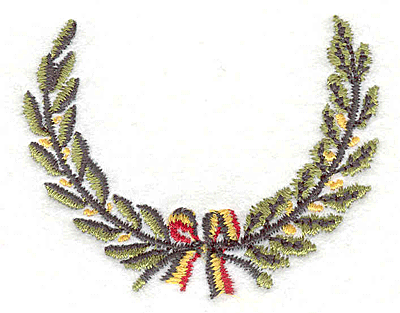 Embroidery Design: Laurel Leaves<br> 2.66" X 2.09"