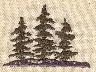 Embroidery Design: Evergreens H<br> 2.73w X 2.03h