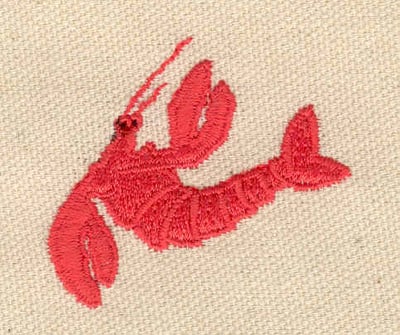 Embroidery Design: Lobster H<br> 1.85w X 1.62h