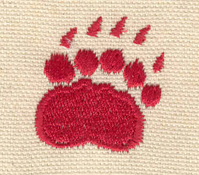 Embroidery Design: Paw B<br> 1.24w X 1.29h