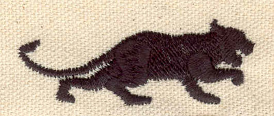 Embroidery Design: Panther<br> 2.33w X 0.84h