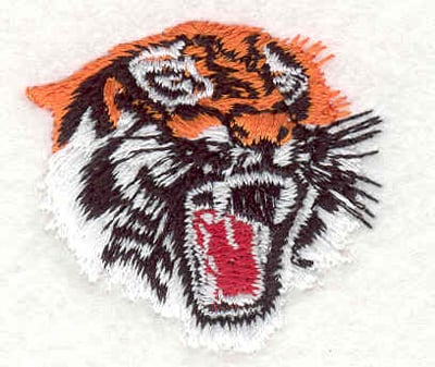 Embroidery Design: Tiger head F <br>1.66"w X 1.58"h