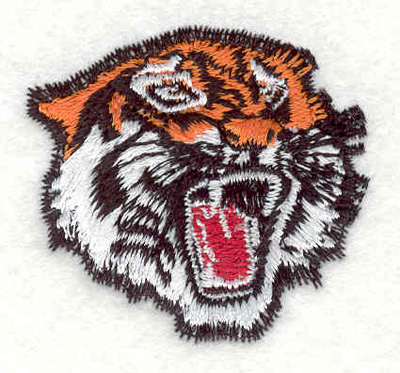 Embroidery Design: Tiger head G <br>1.77"w X 1.73"h