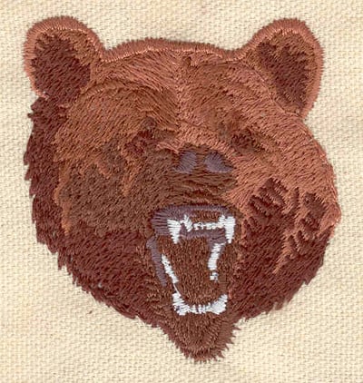 Embroidery Design: Bear head<br> 2.24w X 2.50h