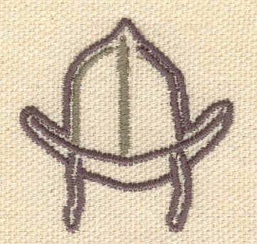 Embroidery Design: Firefighter helmet<br> 1.51w X 1.53h