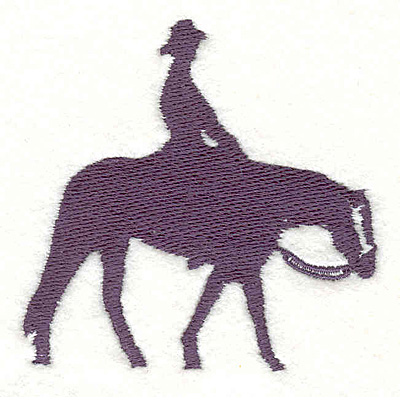 Embroidery Design: Cowboy on horse<br>2.81"H x 2.98"W | Embroidery Legacy Embroidery Design: Cowboy on horse<br>2.81"H x 2.98"W