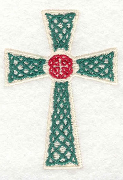 Embroidery Design: Celtic cross <br>2.07"w X 2.91"h