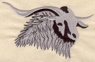 Embroidery Design: Ram head E<br> 5.11w X 3.31h