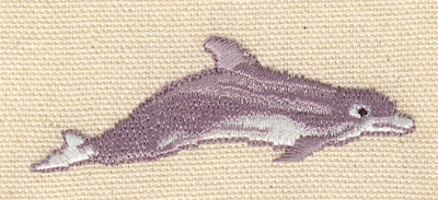 Embroidery Design: Dolphin G<br> 2.72w X 0.91h