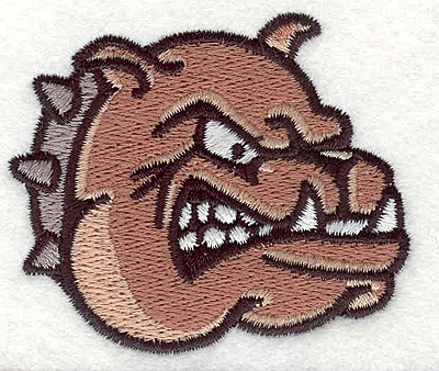 Embroidery Design: Bulldog O<BR>2.36" x 2.79"