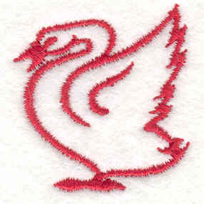 Embroidery Design: Bird 2<br> 1.91w X 1.91h