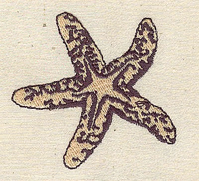 Embroidery Design: Starfish<br> 2.27w X 2.18h