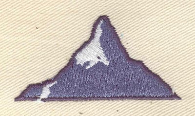 Embroidery Design: Mountain<br> 2.05w X 1.06h