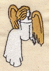 Embroidery Design: Angel<br> 1.28w X 1.99h