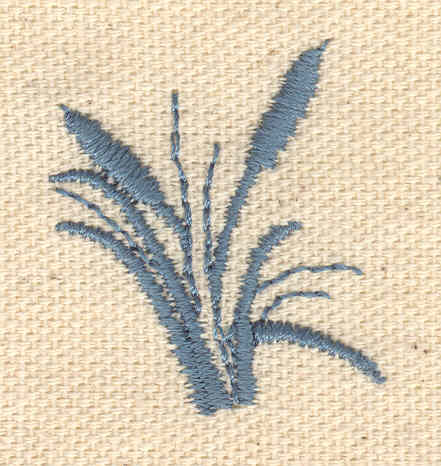 Embroidery Design: Bullrushes<br> 1.11w X 1.25h