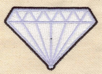 Embroidery Design: Diamond<br> 2.76w X 1.87h