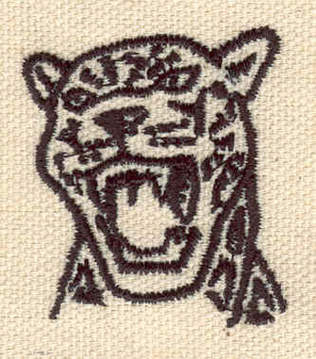 Embroidery Design: Jaguar head<br> 1.41w X 1.59h