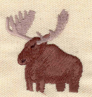 Embroidery Design: Moose<br> 1.81w X 1.94h