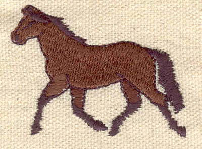 Embroidery Design: Horse trotting<br> 1.95w X 1.49h
