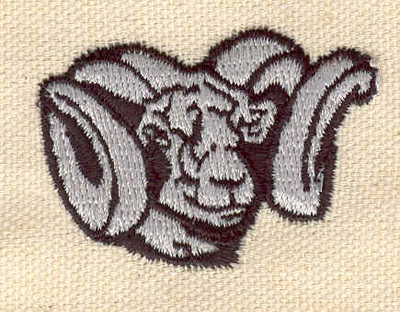 Embroidery Design: Ram head F<br> 1.83w X 1.34h