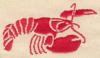 Embroidery Design: Lobster I<br> 3.48w X 2.02h
