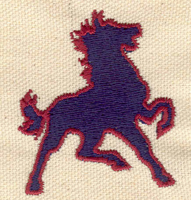 Embroidery Design: Horse silhouette<br> 1.80w X 2.10h