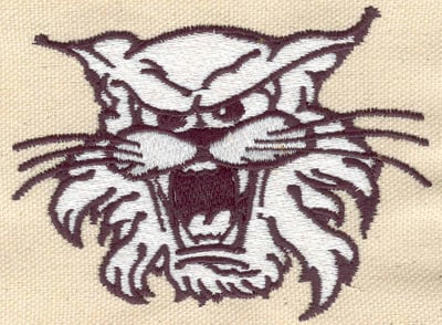 Embroidery Design: Wildcat<br> 3.67w X 2.72h