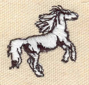 Embroidery Design: Horse D<br> 1.19w X 1.27h