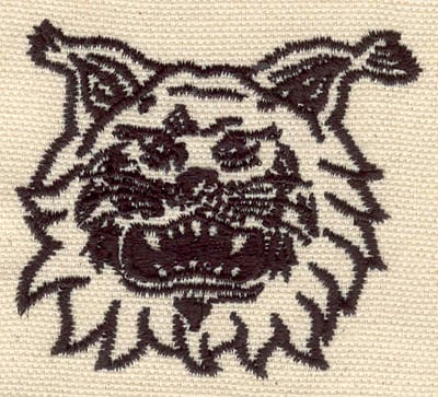 Embroidery Design: Wildcat head<br> 2.49w X 2.23h
