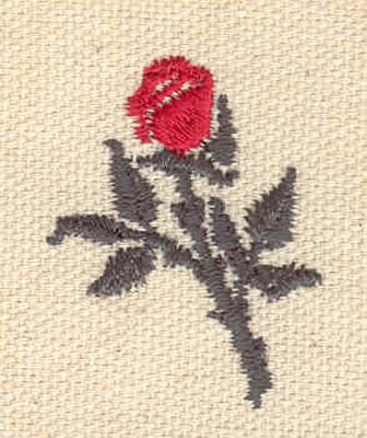 Embroidery Design: Rose I<br> 1.09w X 1.40h