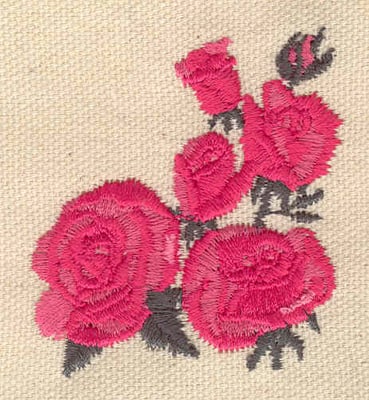 Embroidery Design: Roses<br> 2.05w X 2.20h