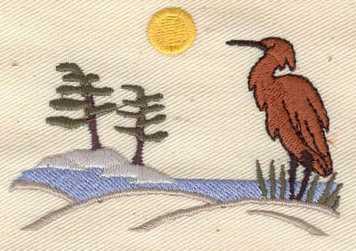 Embroidery Design: Cottage scene<br>2.97w X 2.04h