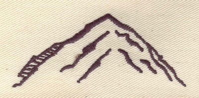 Embroidery Design: Mountain<br> 2.88w X 1.19h