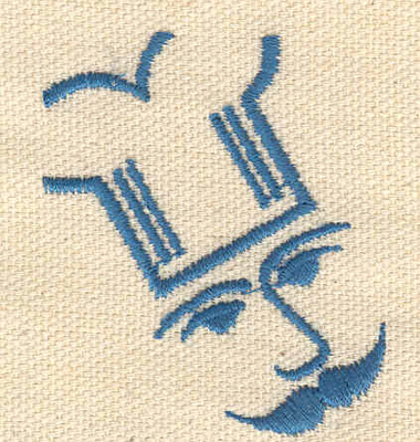 Embroidery Design: Chef's head<br> 1.72w X 2.03h