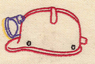 Embroidery Design: Miner's helmet<br> 2.47w X 1.45h