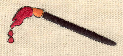 Embroidery Design: Artists' brush<br> 2.54w X 0.94h