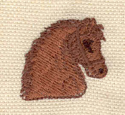Embroidery Design: Horse head<br> 1.01w X 0.95h