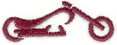 Embroidery Design: Motorcycle 9<br> 0.97" X 2.56"