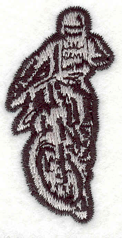 Embroidery Design: Dirt Bike<br> 2.13" X 1.05"