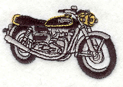 Embroidery Design: Motorcycle 11<br> 1.45" X 2.29"