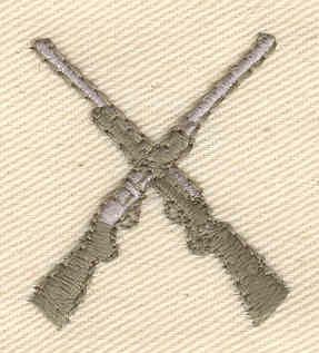Embroidery Design: Rifles<br> 1.20w X 1.33h