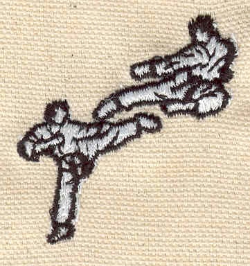Embroidery Design: Karate duo<br> 1.54w X 1.70h