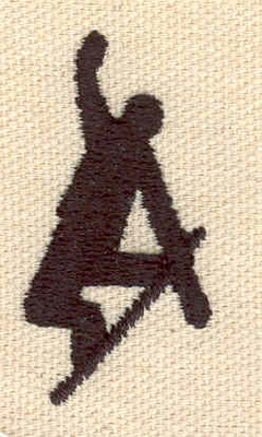 Embroidery Design: Snowboarder   <br> 0.91w X 1.76h